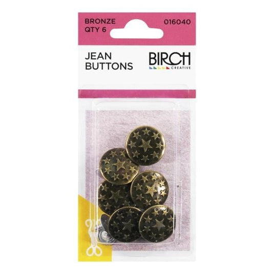 Birch Overall Buckle & No-Sew Button - 2PK