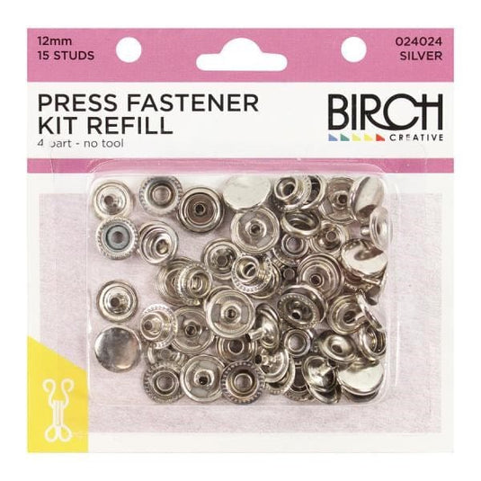 Birch Press Fastener Kit Without Tool (12mm, 15 Studs)