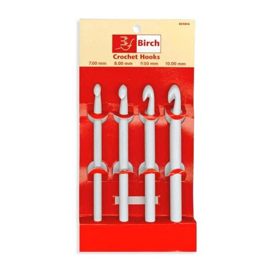 Birch Plastic Crochet Hooks (4 Pack)