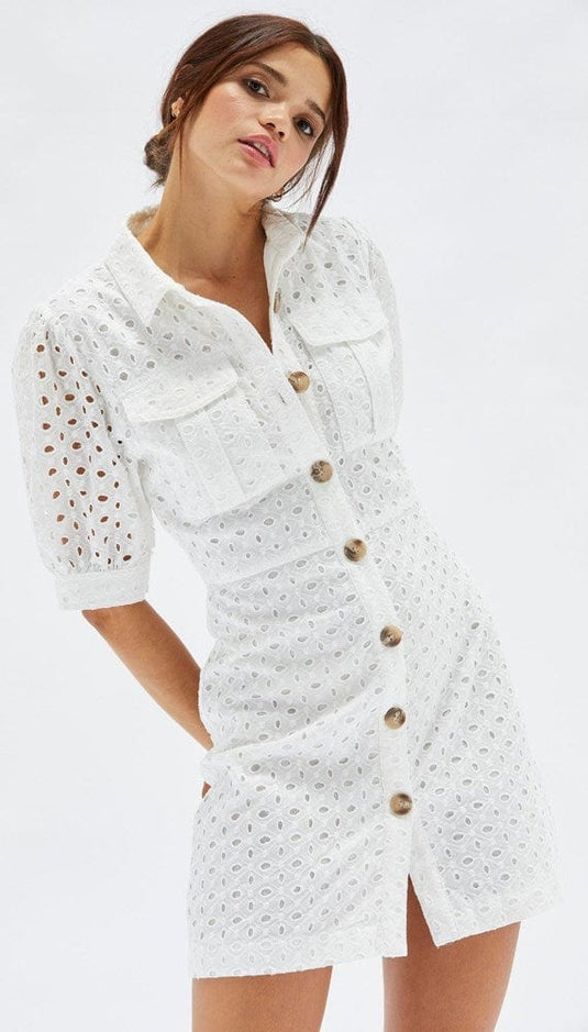 Minkpink Womens Roxie Mini Shirt Dress