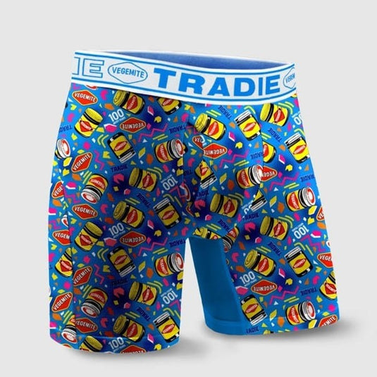 Tradie Mens No Chafe Bamboo Long Leg Trunk 100 Mitey Years