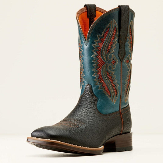 Ariat Mens Venttek 360 Cowboy Boot - Black/Dark Teal