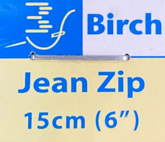 Birch Jean Zip 15cm