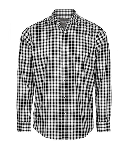 Gloweave Mens Royal Oxford Long Sleeve Shirt - Black