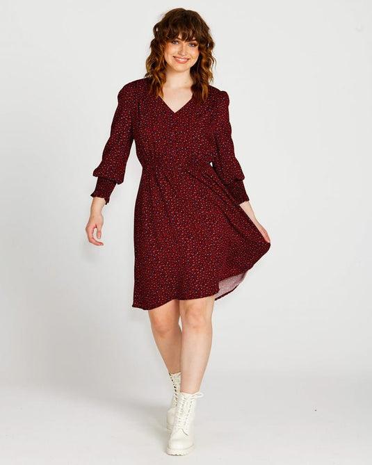 Sass Candice V-Neck Mini Dress