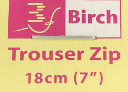 Birch Trouser Zip 18cm