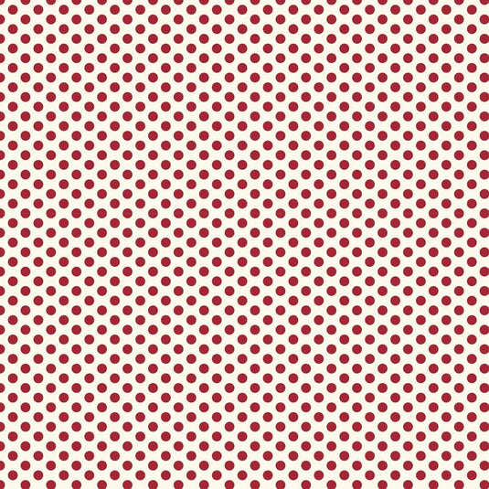Devonstone Collection Polked Polka Dots - Red Spots- 1m