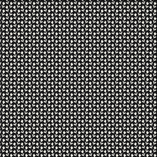 Devonstone Collection Flower Festival - Ditsy Black - 1m