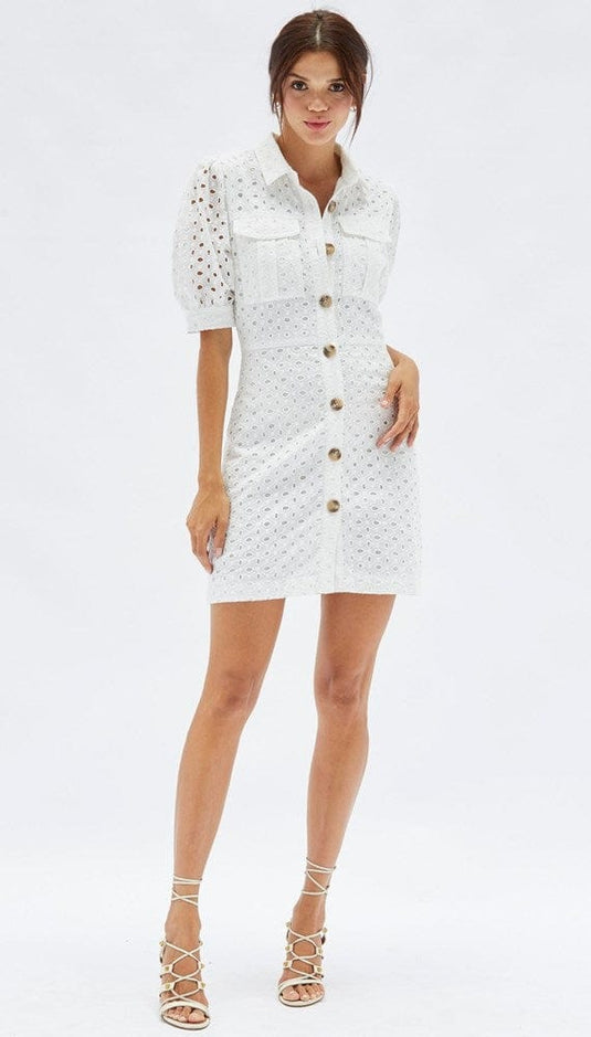 Minkpink Womens Roxie Mini Shirt Dress