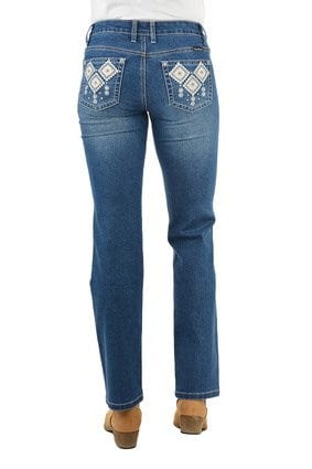 Pure Western Womens Snowie Straight Leg Jean