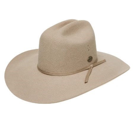 Statesman Serpentine Fur Felt Hat - Light Cream