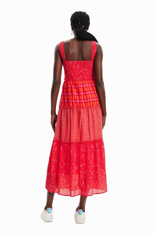 Desigual Womens Sleeveless Dress - Carmin