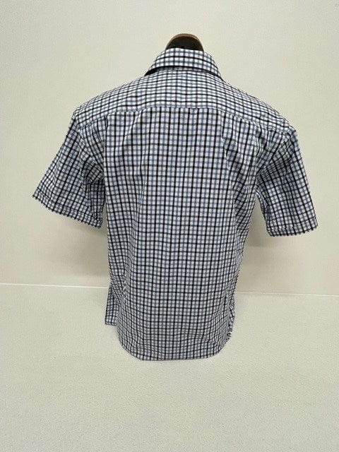 Bisley Mens Blue Small Check Shirt