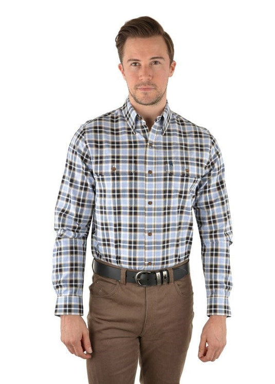 Thomas Cook Mens Kieran Check Double Pocket  Shirt