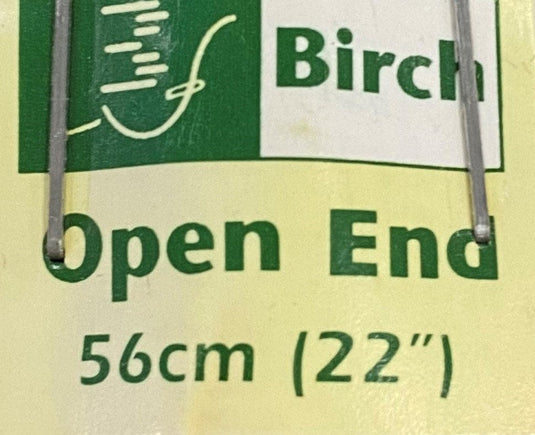 Birch Open End Zip 56cm