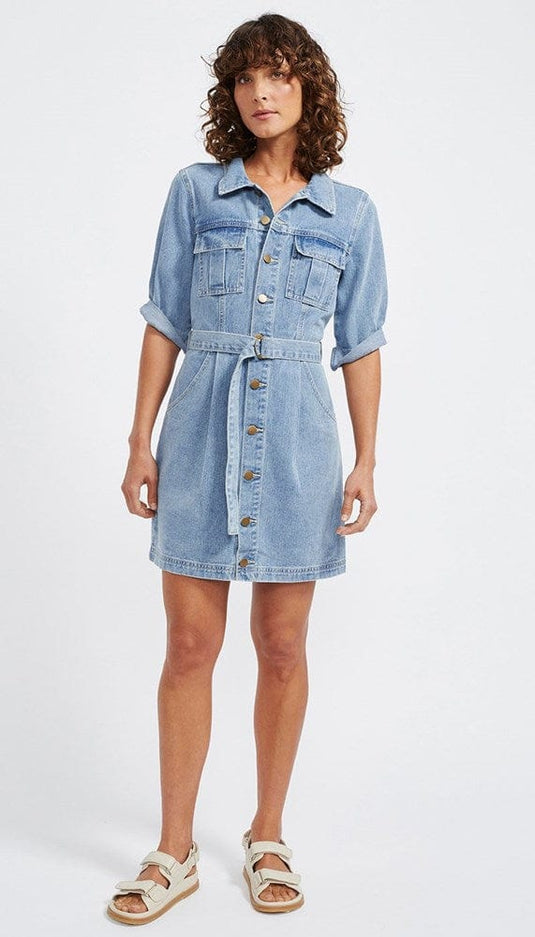 Staple Womens Parker Denim Mini Dress
