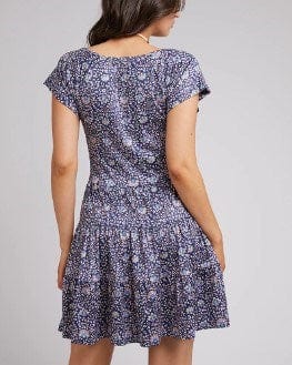Allabouteve Womens Andie Floral V Neck Dress