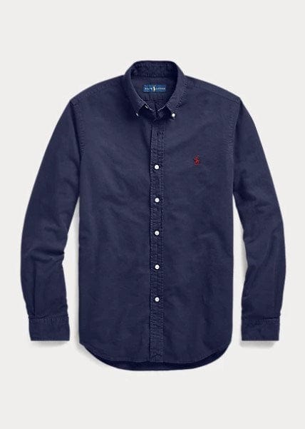Ralph Lauren Big Men's Cotton Oxford Navy Shirt