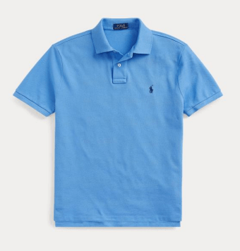 Men's custom slim fit top mesh polo