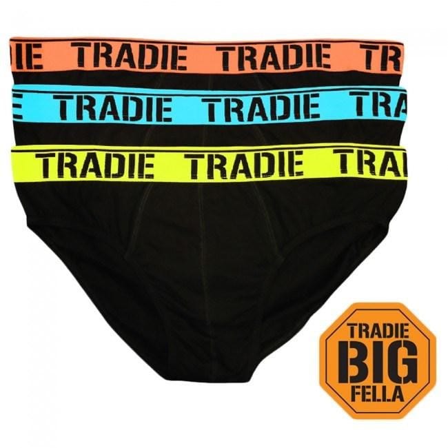 Tradie Big Fella 3 pack Bright Fitted Trunks - Lowes Menswear