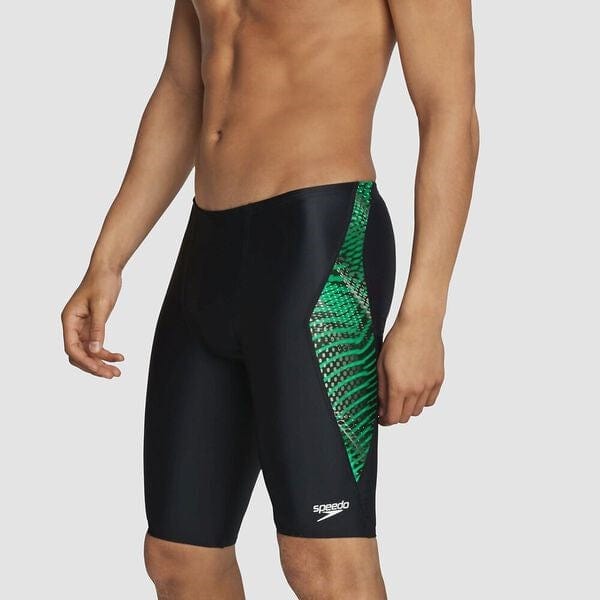 Load image into Gallery viewer, Speedo Mens Placement V Cut Jammer Swim Short
