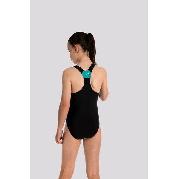 Load image into Gallery viewer, Speedo Girls Printed Sport Splice One Piece Swimwear
