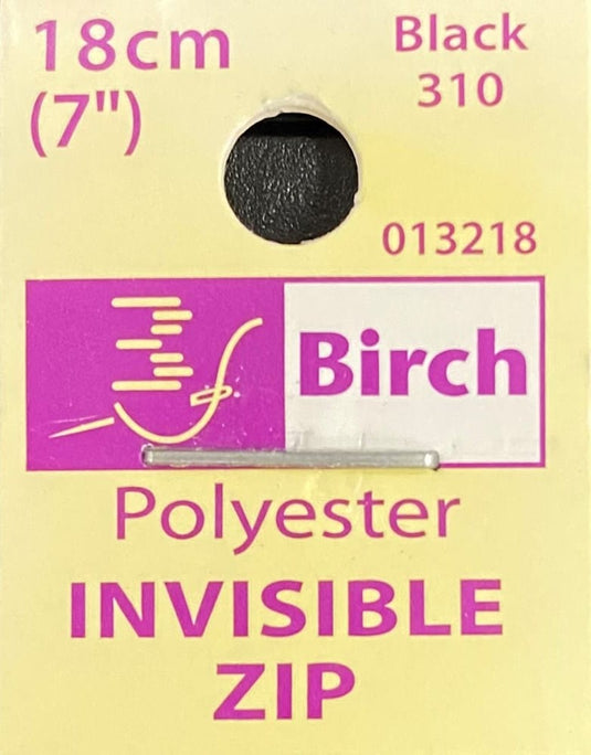 Birch Invisible Zip18cm