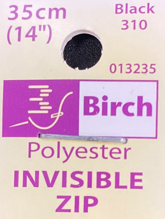 Birch Invisible Zip 35cm