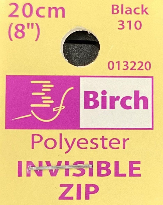 Birch Invisible Zip 20cm