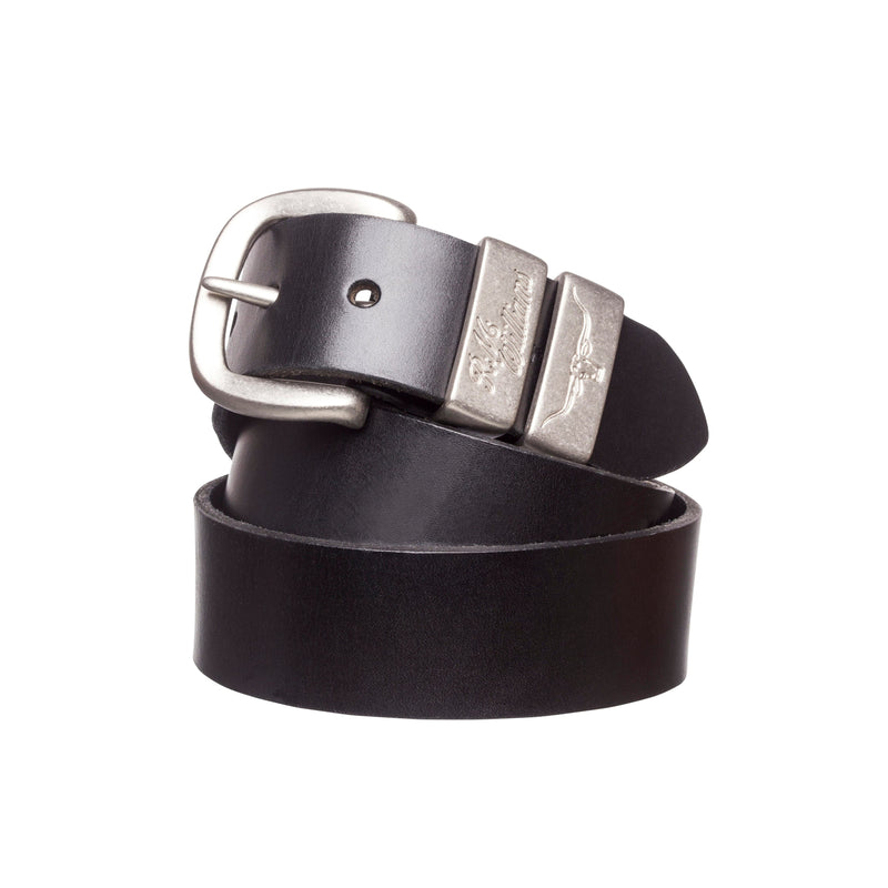 Load image into Gallery viewer, RM Williams 1 1/2" 3 Piece Solid Hide Belt (Silver)