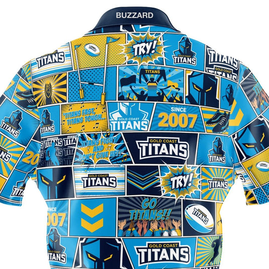 NRL Titans Fanatic Button-Up Shirt