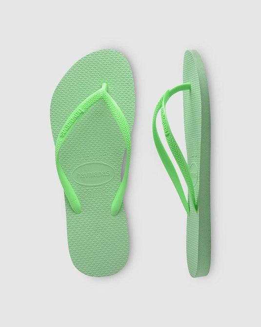 Havaianas Womens Slim Basic Green Garden