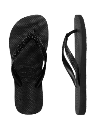 Havaianas Mens Top Black Thongs