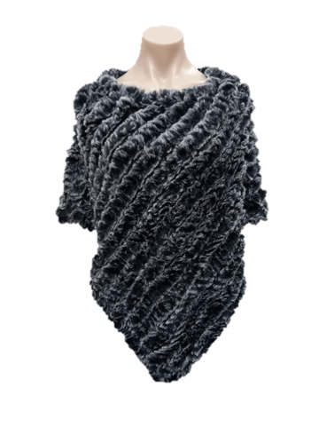 Load image into Gallery viewer, Holmes &amp; Fallon Womens Faux Fur Poncho
