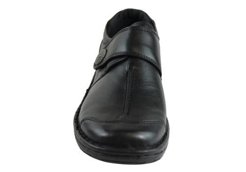 Cabello Comfort Womens Leather Adjustable Wide Fit Shoes