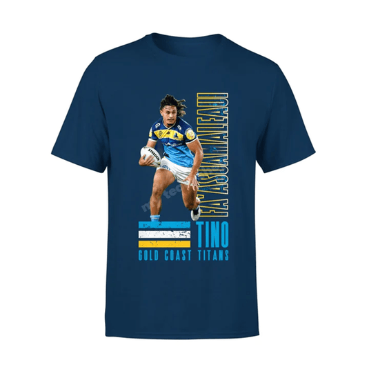 NRL Gold Coast Titans Players Tee - Tino Fa'asuamaleaui