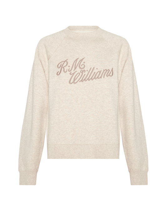 RM Williams Womens Script Crew Neck Jumper (Seasonal)
