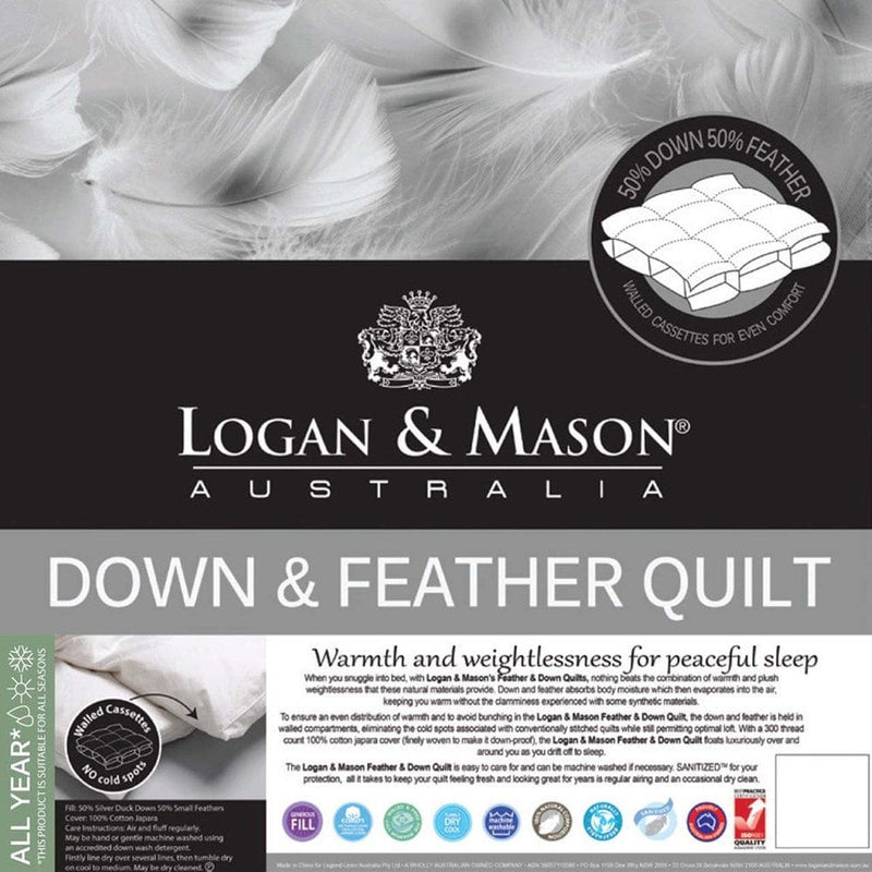 Load image into Gallery viewer, Logan &amp; Mason 50% Down &amp; Feather Quilts
