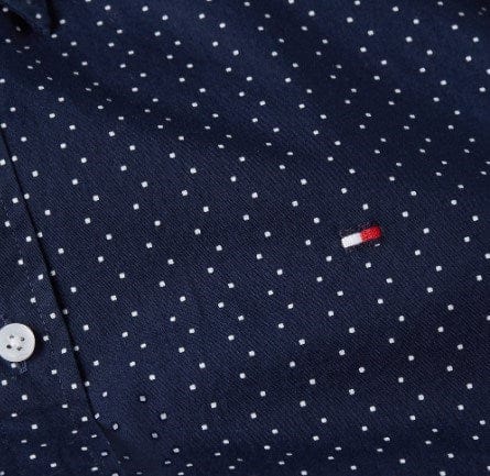 Tommy Hilfiger Mens Dot Print SF Shirt