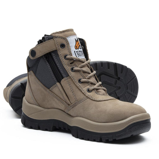 Mongrel 961060 Stone Non-Safety ZipSider  Boot