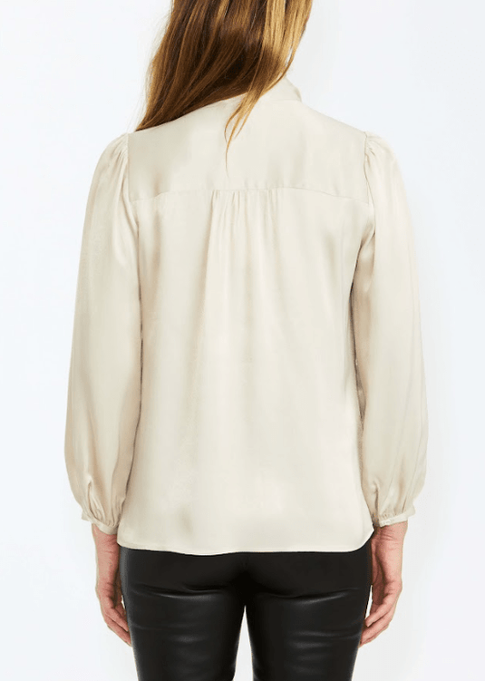 Pingpong Womens Pussy Bow Blouse Chino