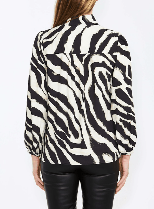 Pingpong Womens Zebra Print Blouse