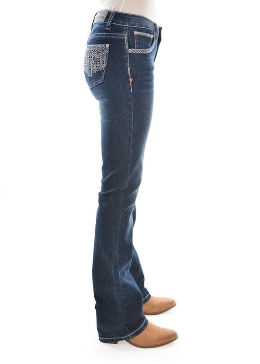 Pure Western Womens Angie Relaxed Rider Jean