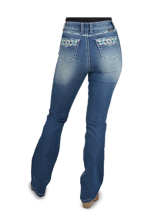 Pure Western Womens Abbi Hi-Waisted Boot Cut Jean