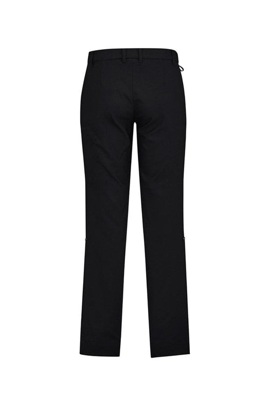 BizCare Mens Comfort Waist Flat Front Pant