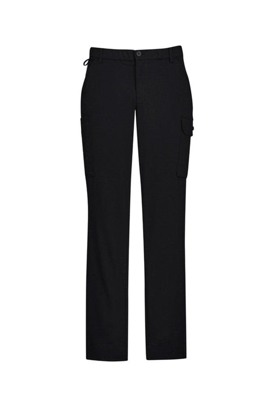 BizCare Mens Comfort Waist Flat Front Pant