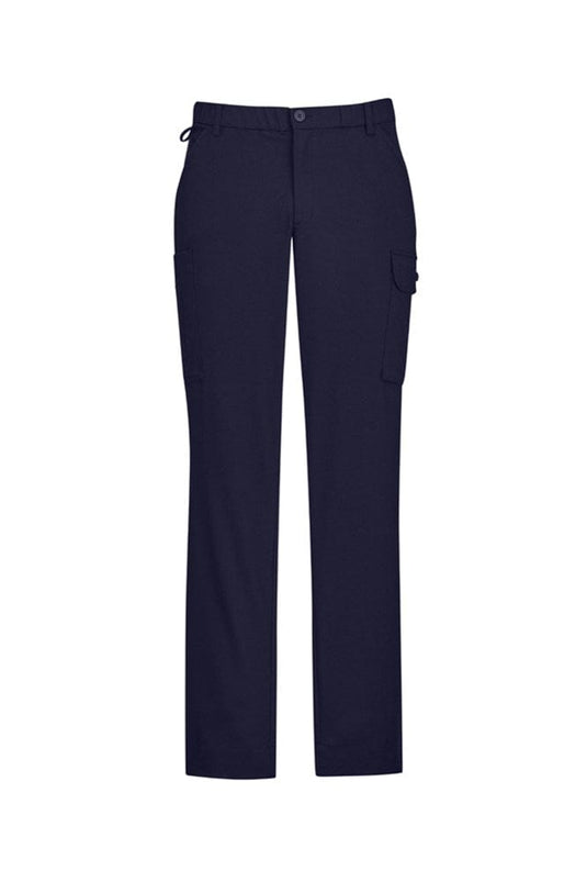 BizCare Mens Comfort Waist Flat Front Pant