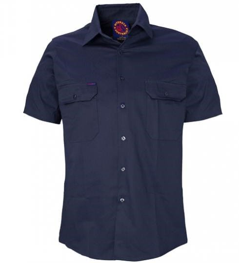 Ritemate Mens Vented Open Front L/W S/S