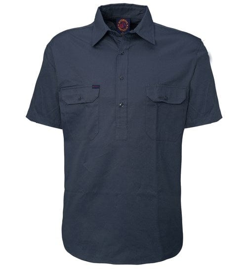 Ritemate Mens Closed Front Short Sleeve Shirt