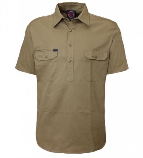 Ritemate Mens Closed Front Short Sleeve Shirt